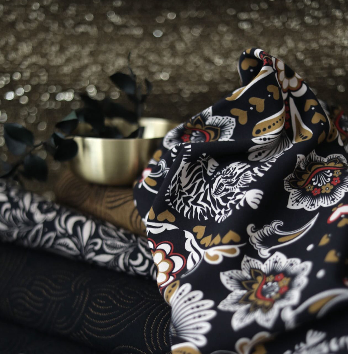 Sewing Kit - Amourette Wrap Dress in Sacred Tiger Viscose