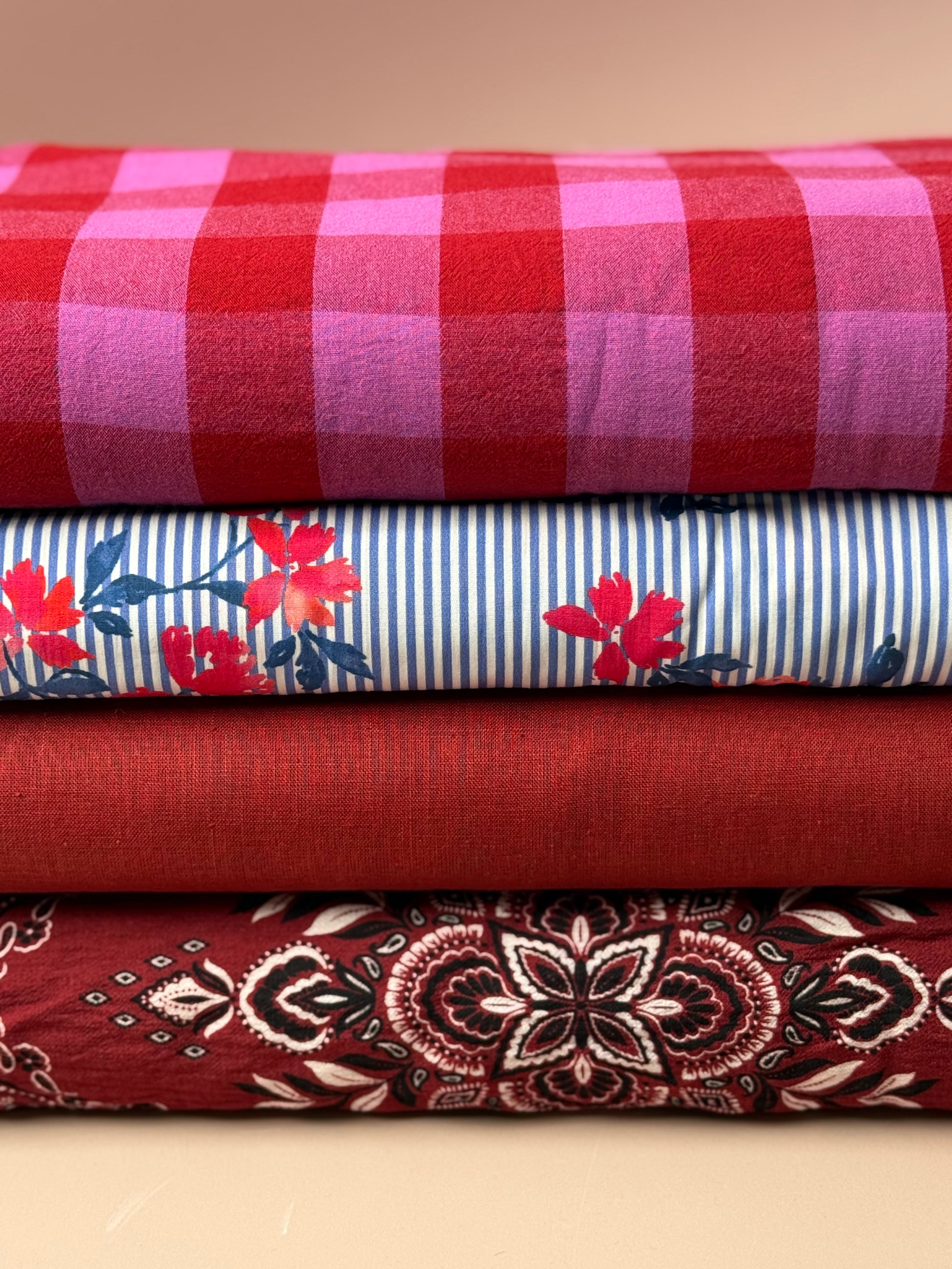 My Dress Made - Sienna Striped & Floral Pure Cotton Fabric