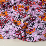 Danish Design - Cosmos Flowers ECOVERVO™ Viscose Jersey