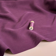 REMNANT 0.65 Metre - Lush in Aubergine TENCEL™ Lyocell Sandwashed Twill