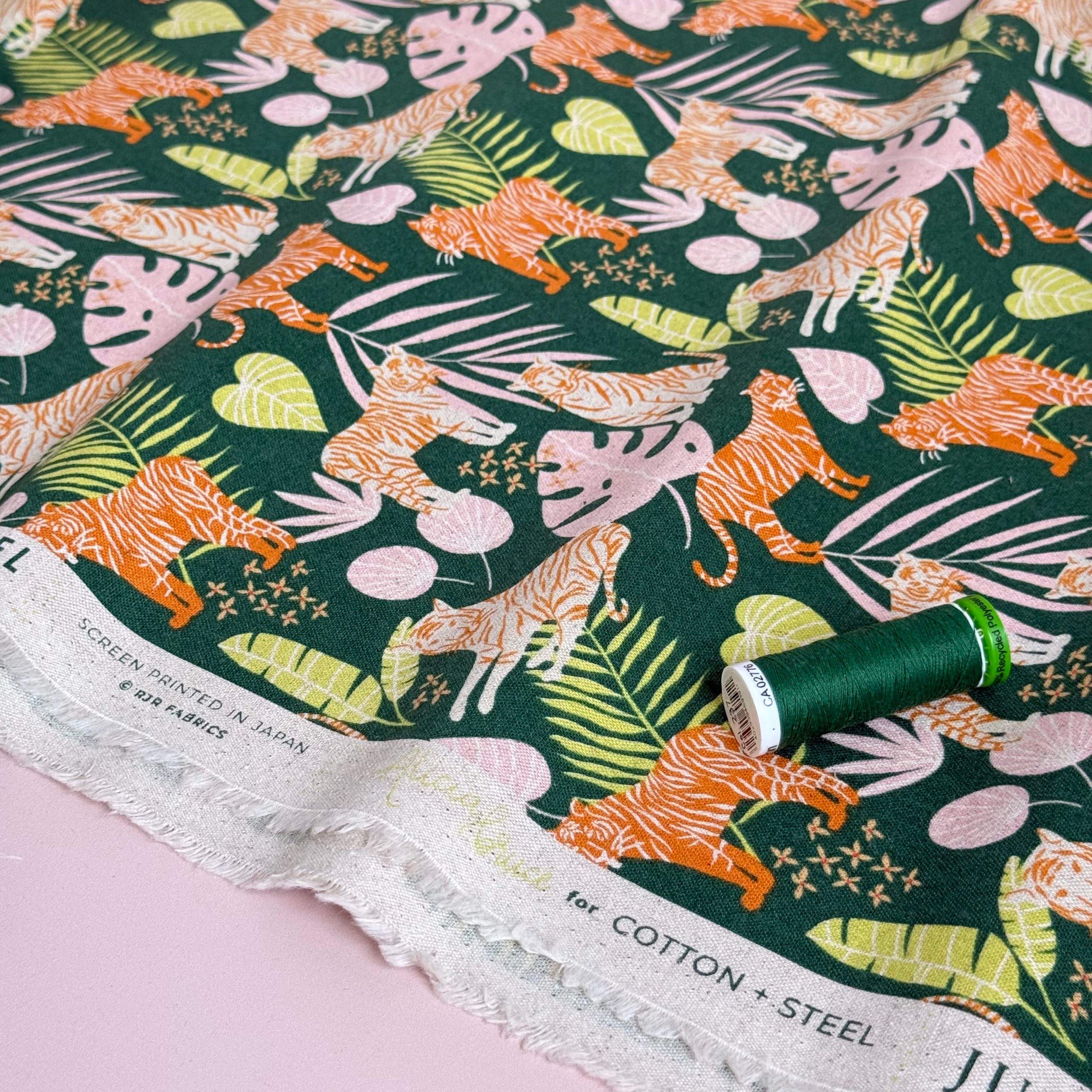 Cotton and Steel - Jungle Cruisin Rainforest Unbleached Cotton Canva