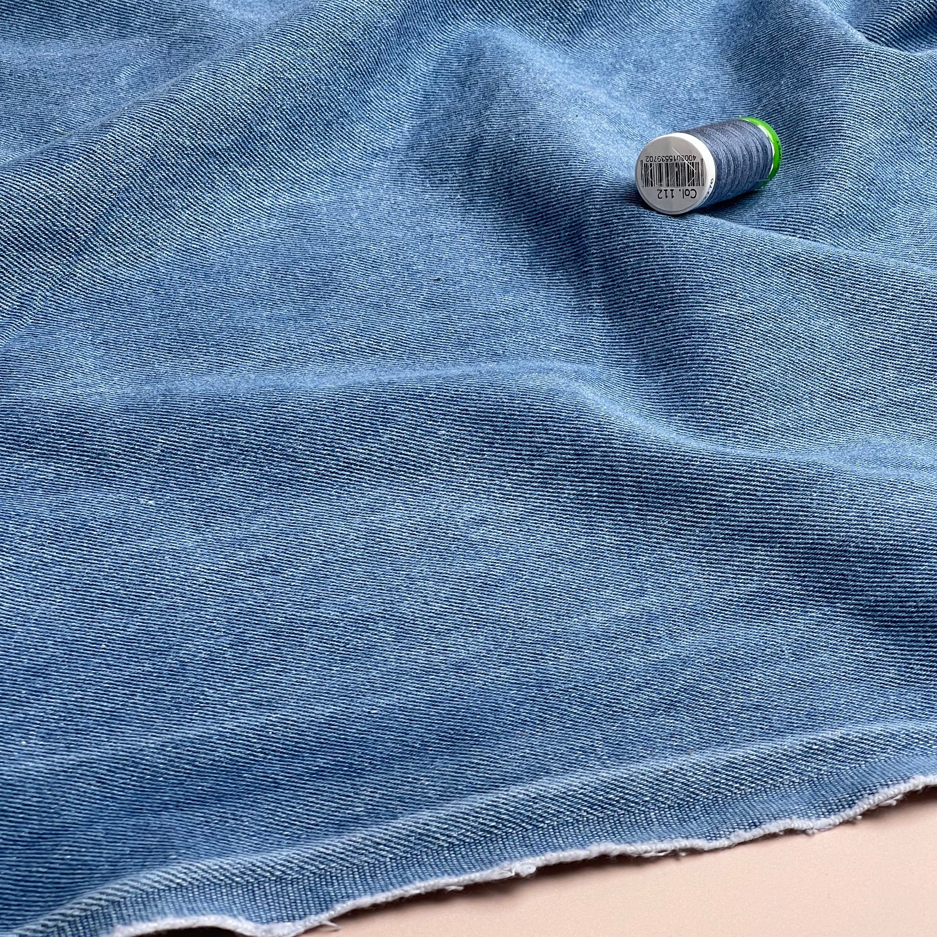 Deadstock Light Blue Cotton 10oz Denim