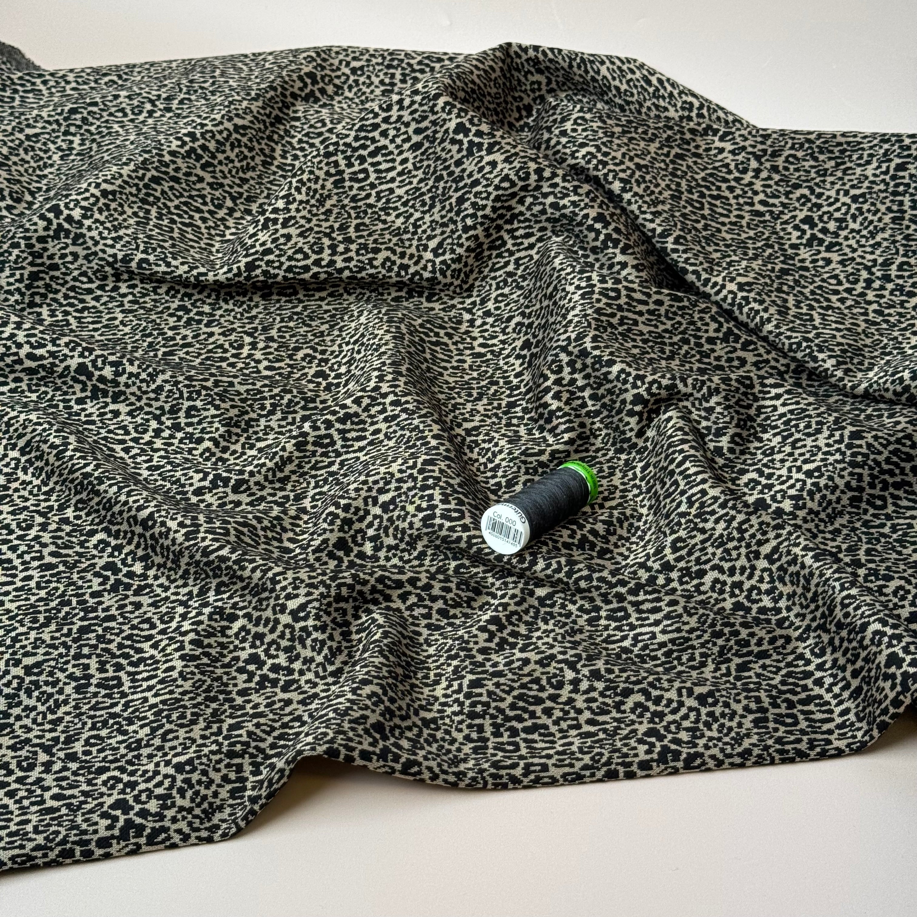 Leopard Sand Yarn Dyed Jacquard Knit