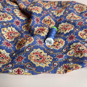 Vintage Paisley Viscose / Rayon Fabric