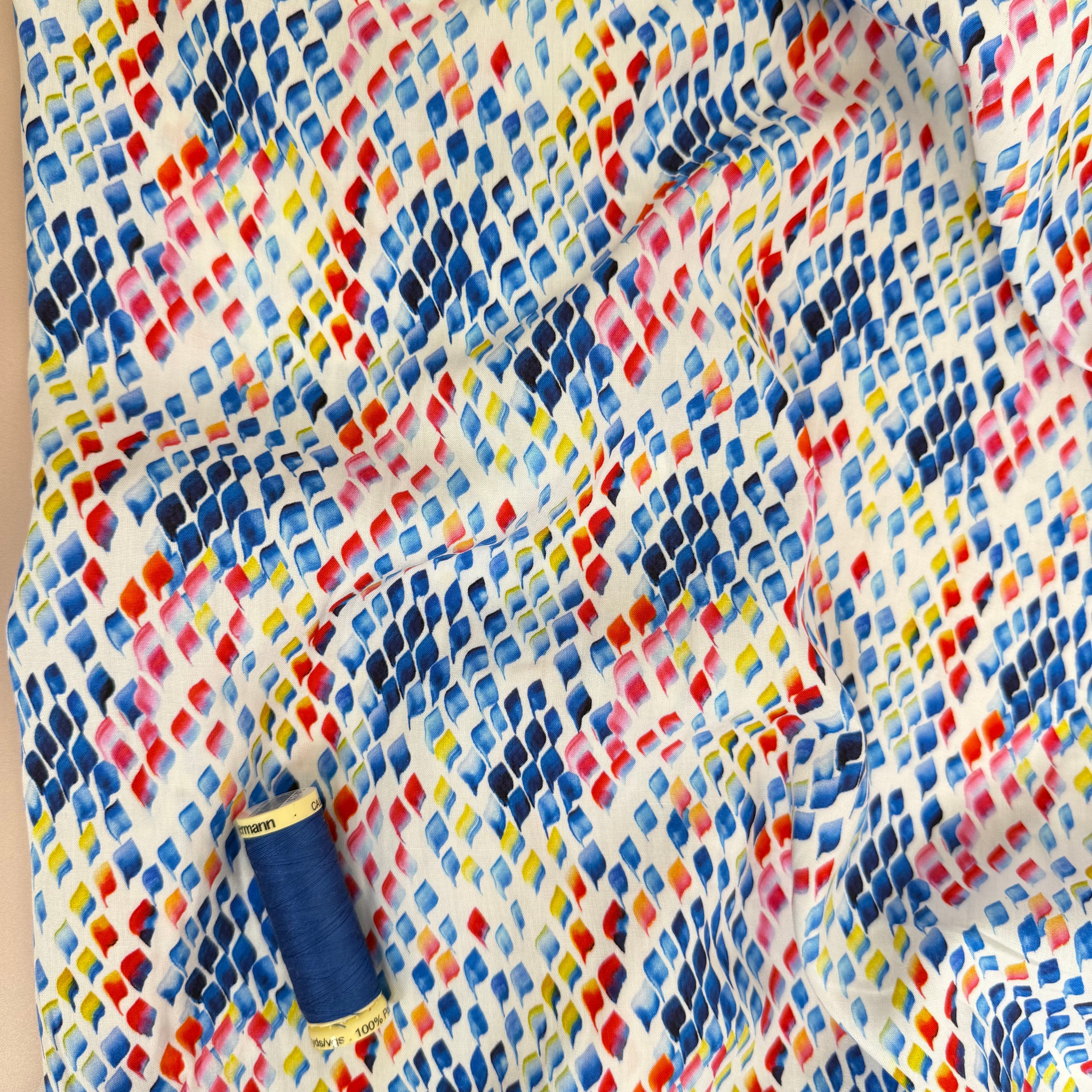 Scattered Petals Viscose Poplin Fabric