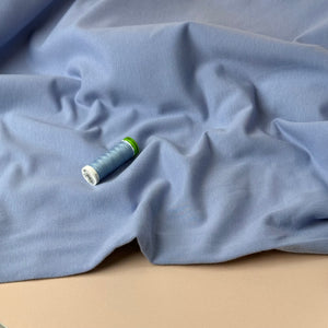 Peach Soft GOTS Organic Cotton Sweat-shirting in Light Lavender