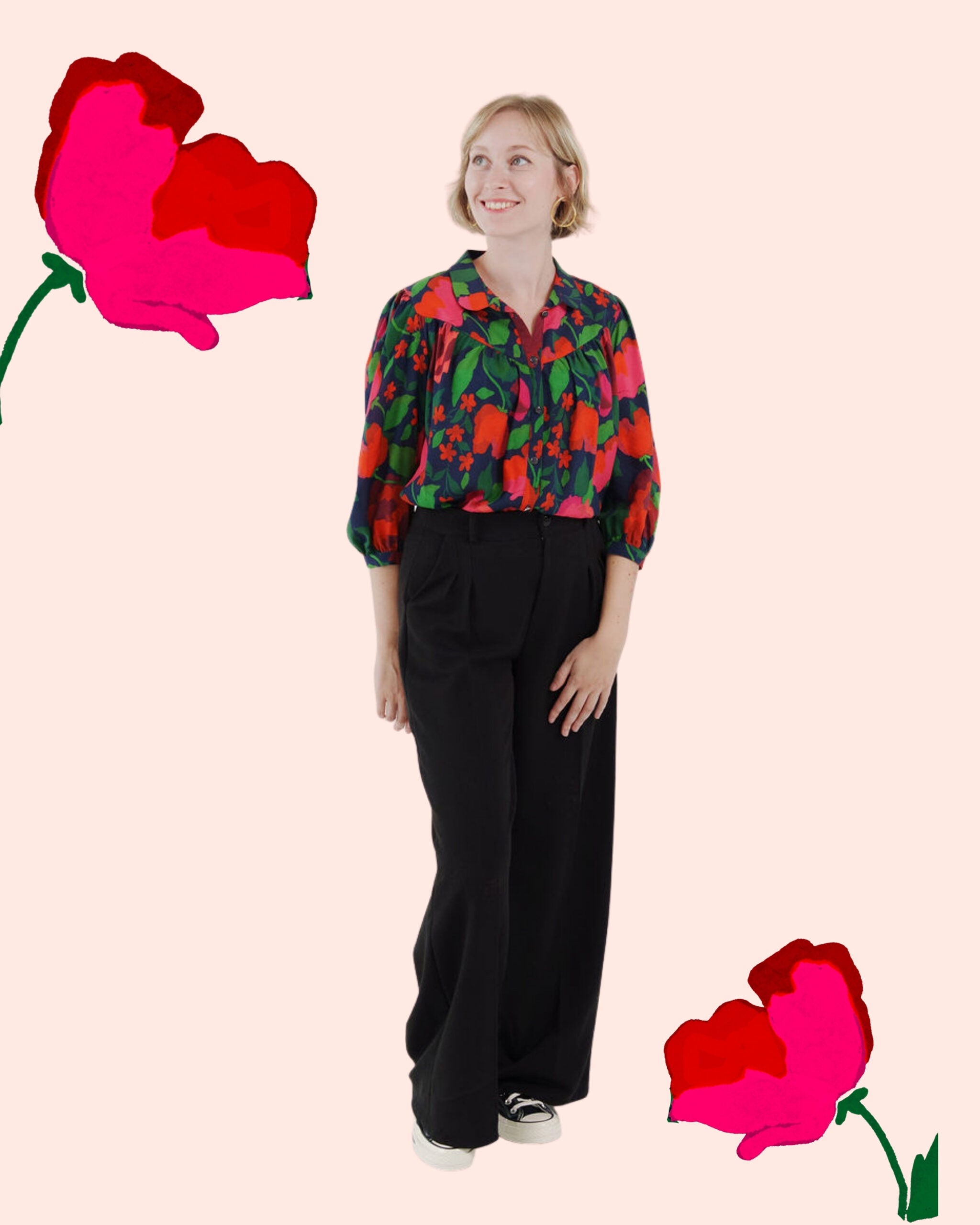 Lise Tailor - The Rose Garden Viscose Fabric with LENZING™ ECOVERO™ fibers