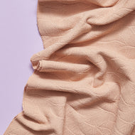 Mind The MAKER - Organic Leaf Jacquard Knit in Rose