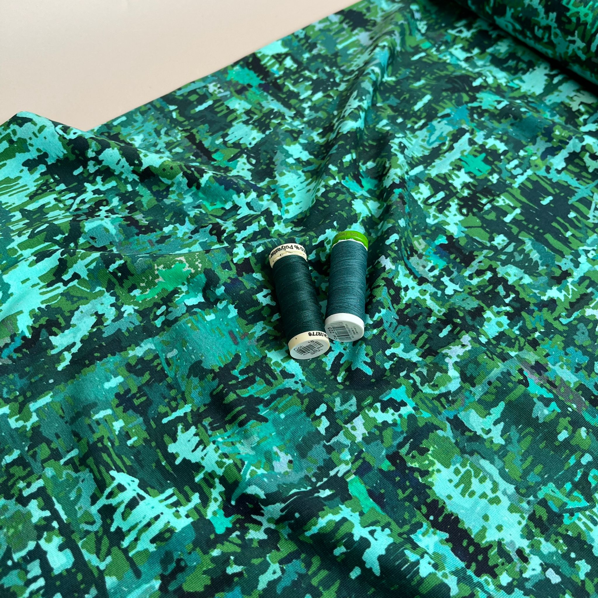 Danish Design - Forest Camo Cotton Jersey