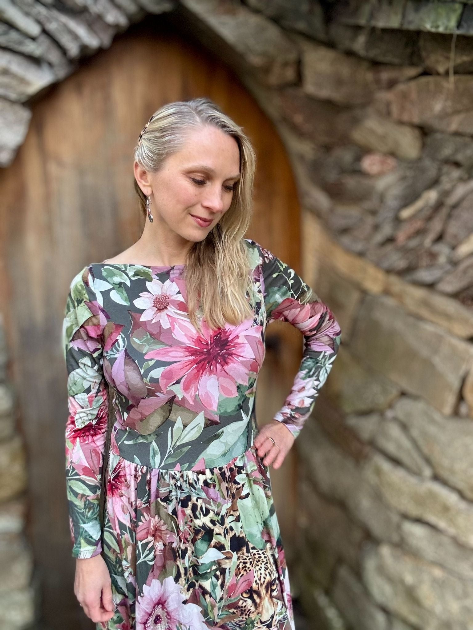 Danish Design - Cheetah in the Garden ECOVERVO™ Viscose Jersey