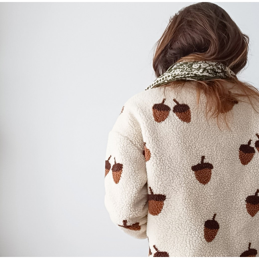 Acorns Teddy Jacquard Fabric