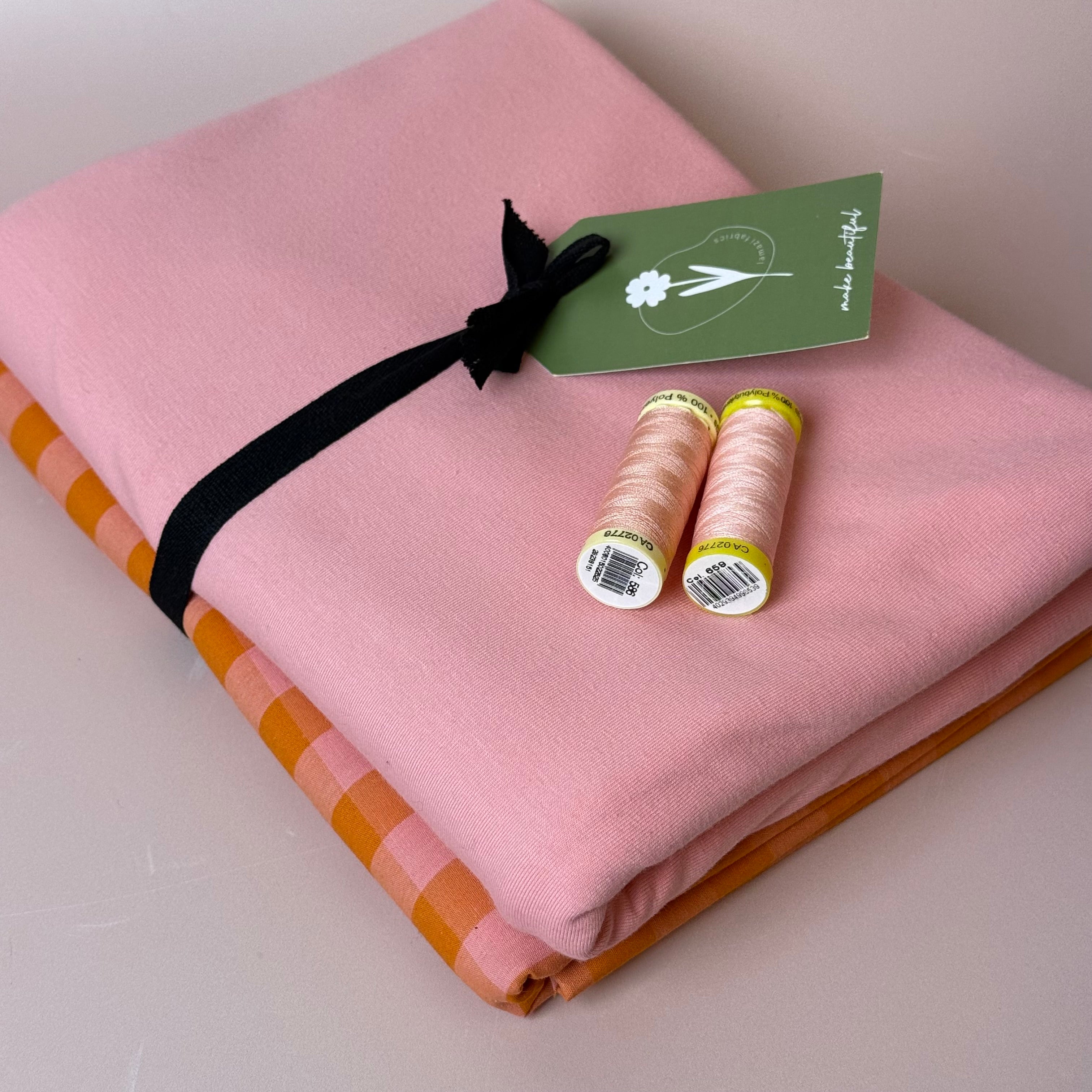 Limited Edition - Luxury Pyjama Kit with Fruit Salad check Cotton and Jersey