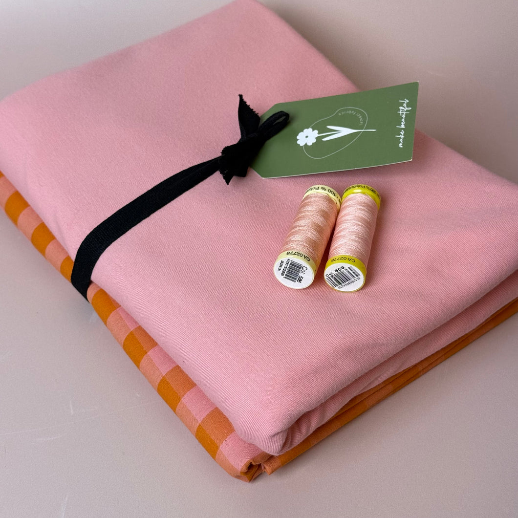 Limited Edition - Luxury Pyjama Kit with Fruit Salad check Cotton and Jersey