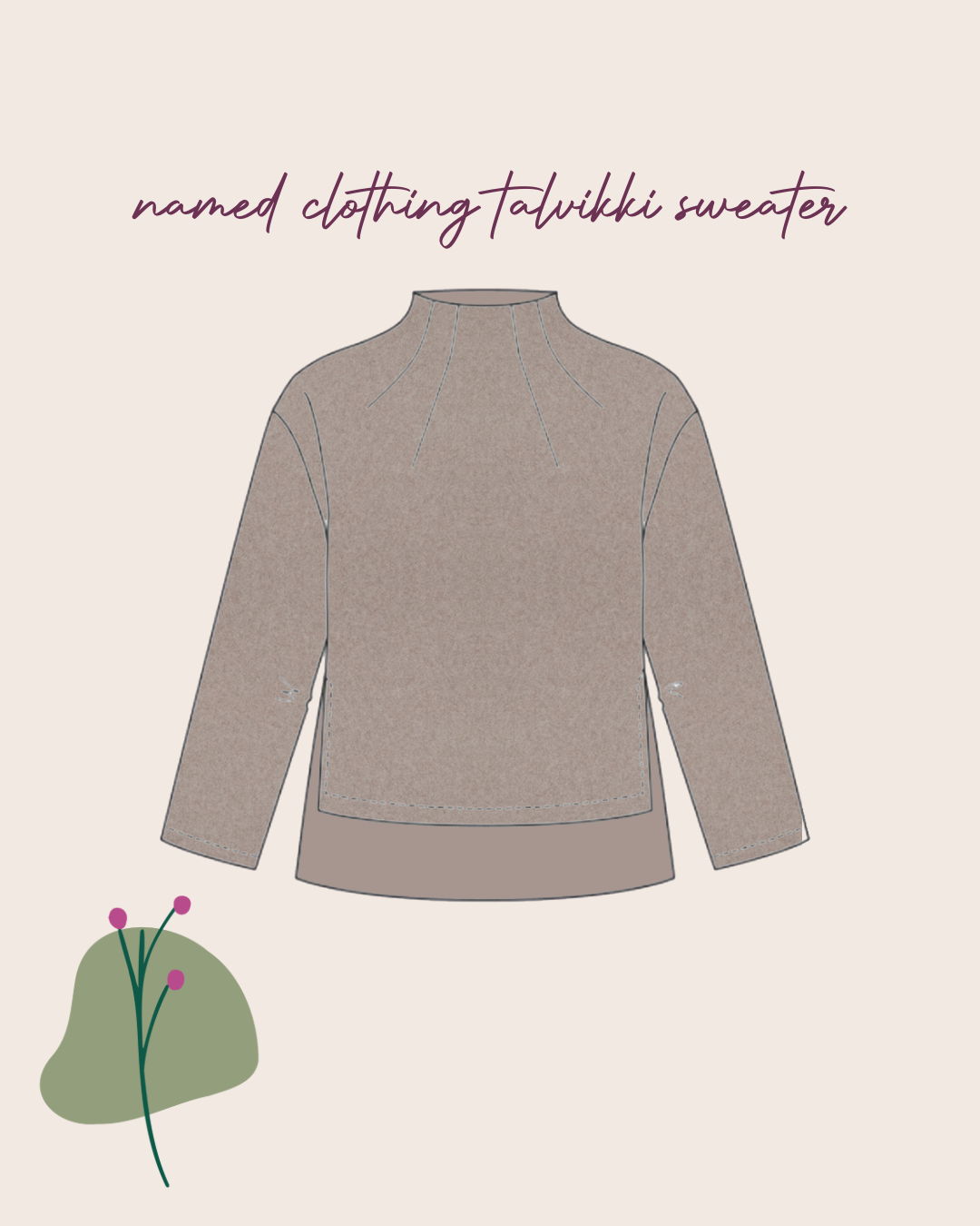Sewing Kit - Talvikki Sweater in Organic Cotton Fleece
