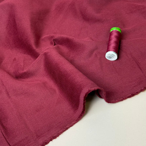 21 Wale Cotton Needlecord in Berry
