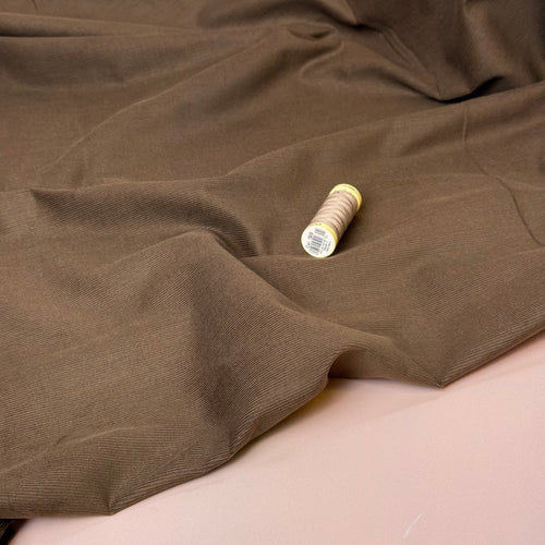 21 Wale Cotton Needlecord in Brown