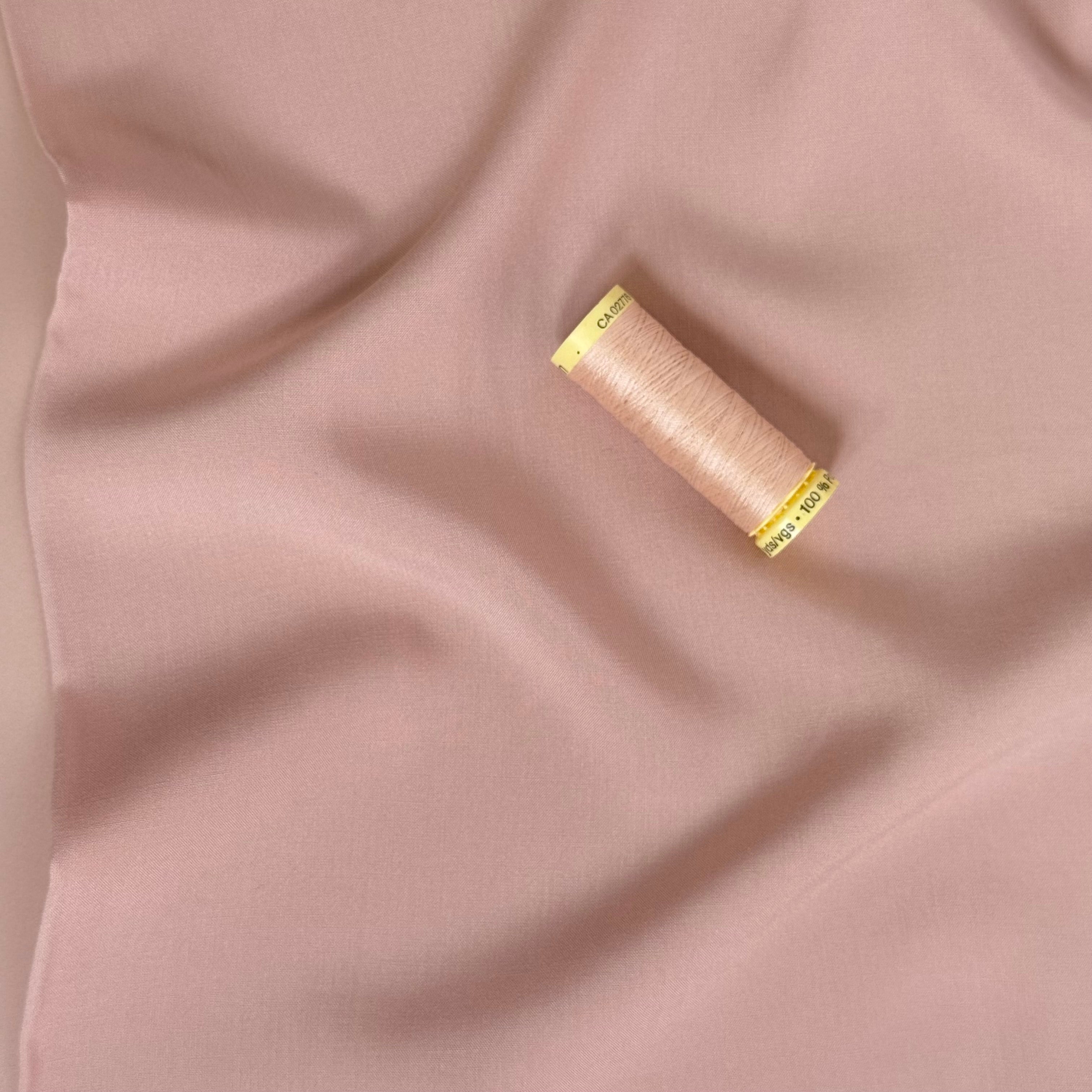 Elegance Blush Plain ECOVERO Viscose Fabric