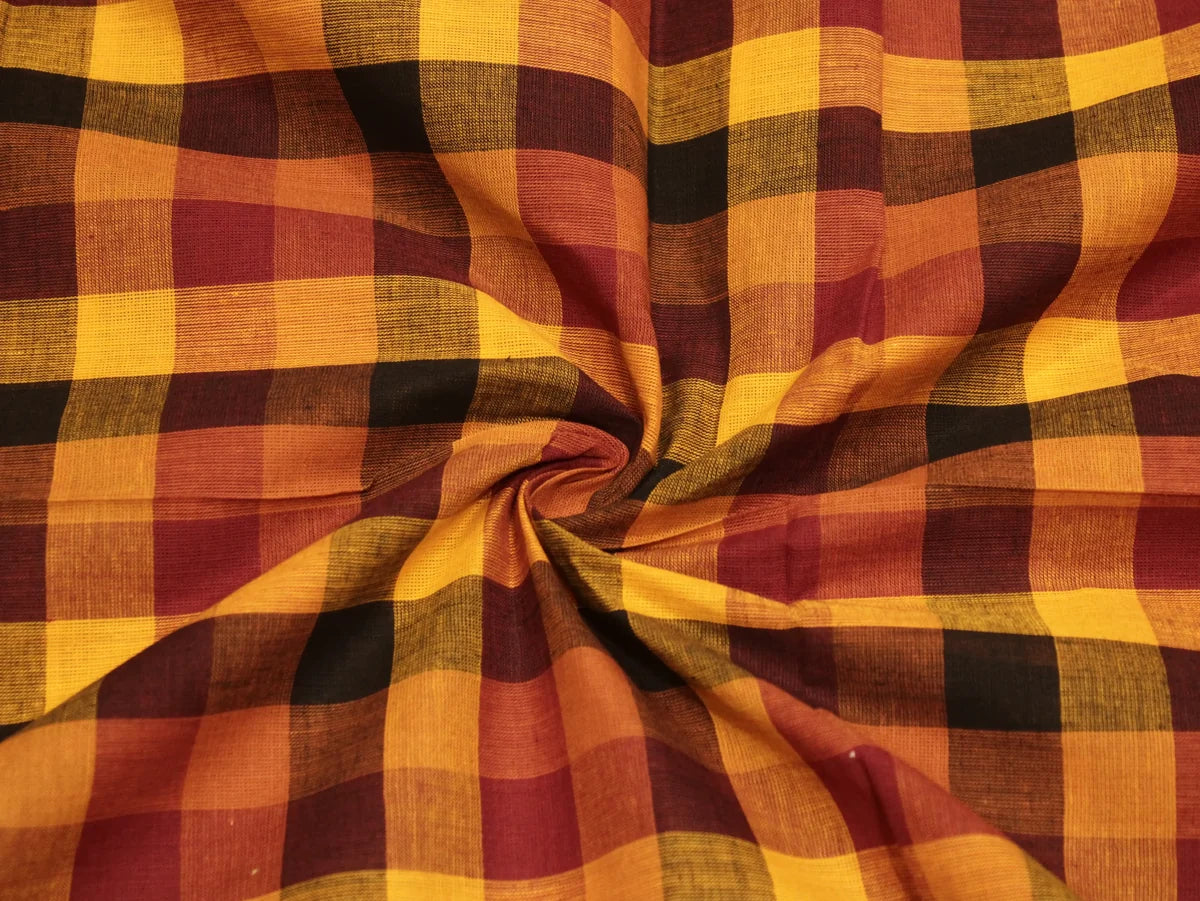 Piquant Pure Cotton Handloom Madras Small Check