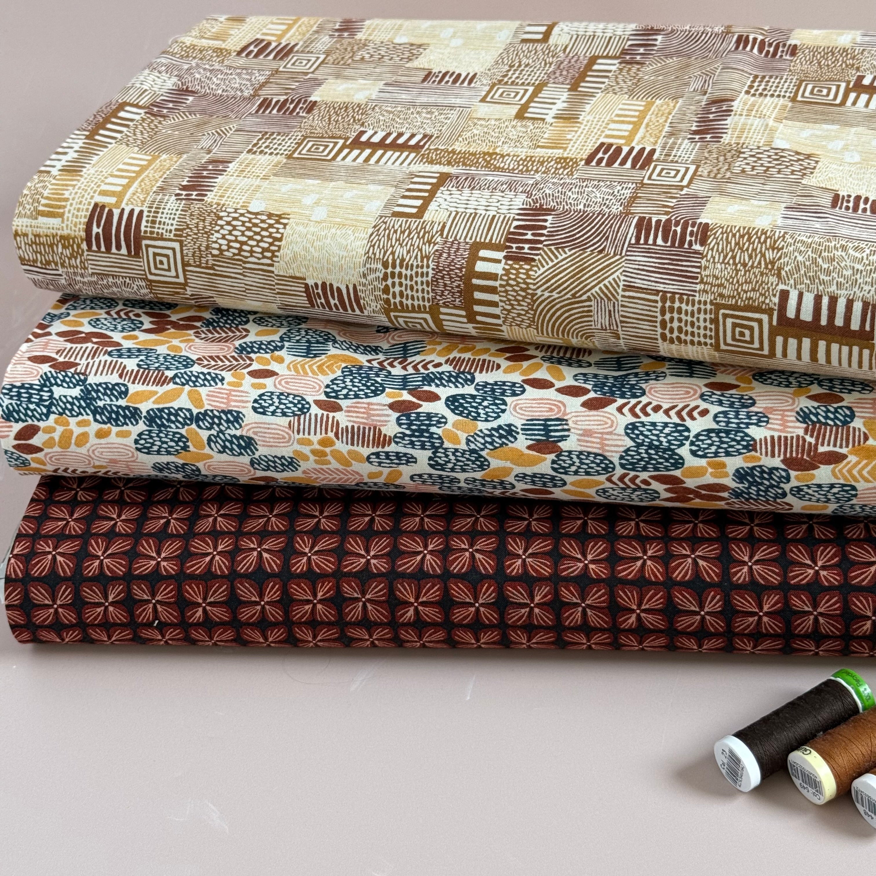 Cotton and Steel - Hortensia After Midnight Japanese Cotton