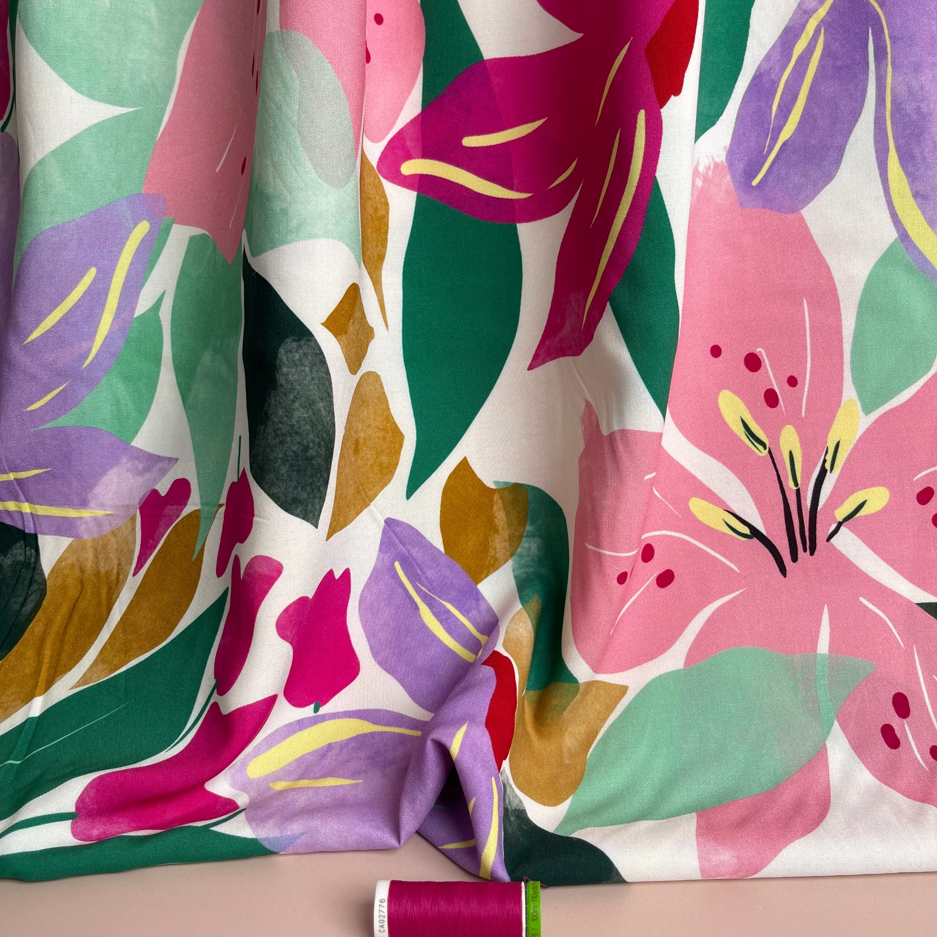 Atelier Jupe - Colour Splash Viscose Fabric