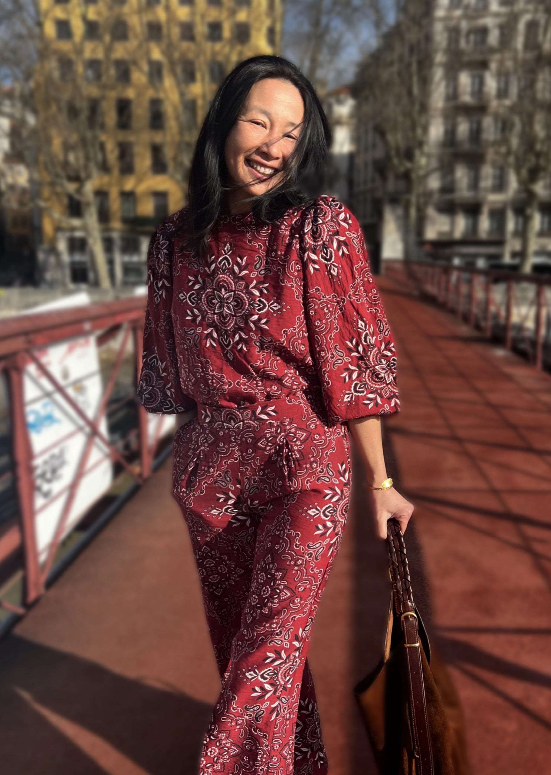 REMNANT 0.72 Metre - My Dress Made - Scarlett Bandana Textured Viscose Fabric
