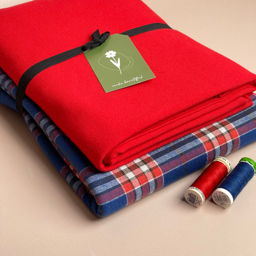 Limited Edition - Luxury Pyjama Kit with Highland Flannel and Cotton Jersey