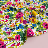 Sunny Meadow Viscose Fabric