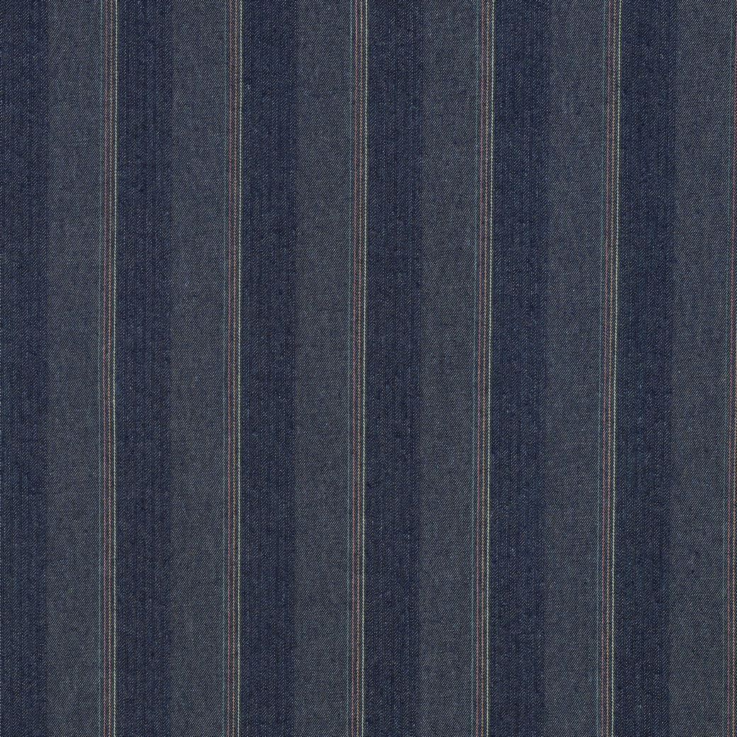 Indigo Striped Denim Fabric