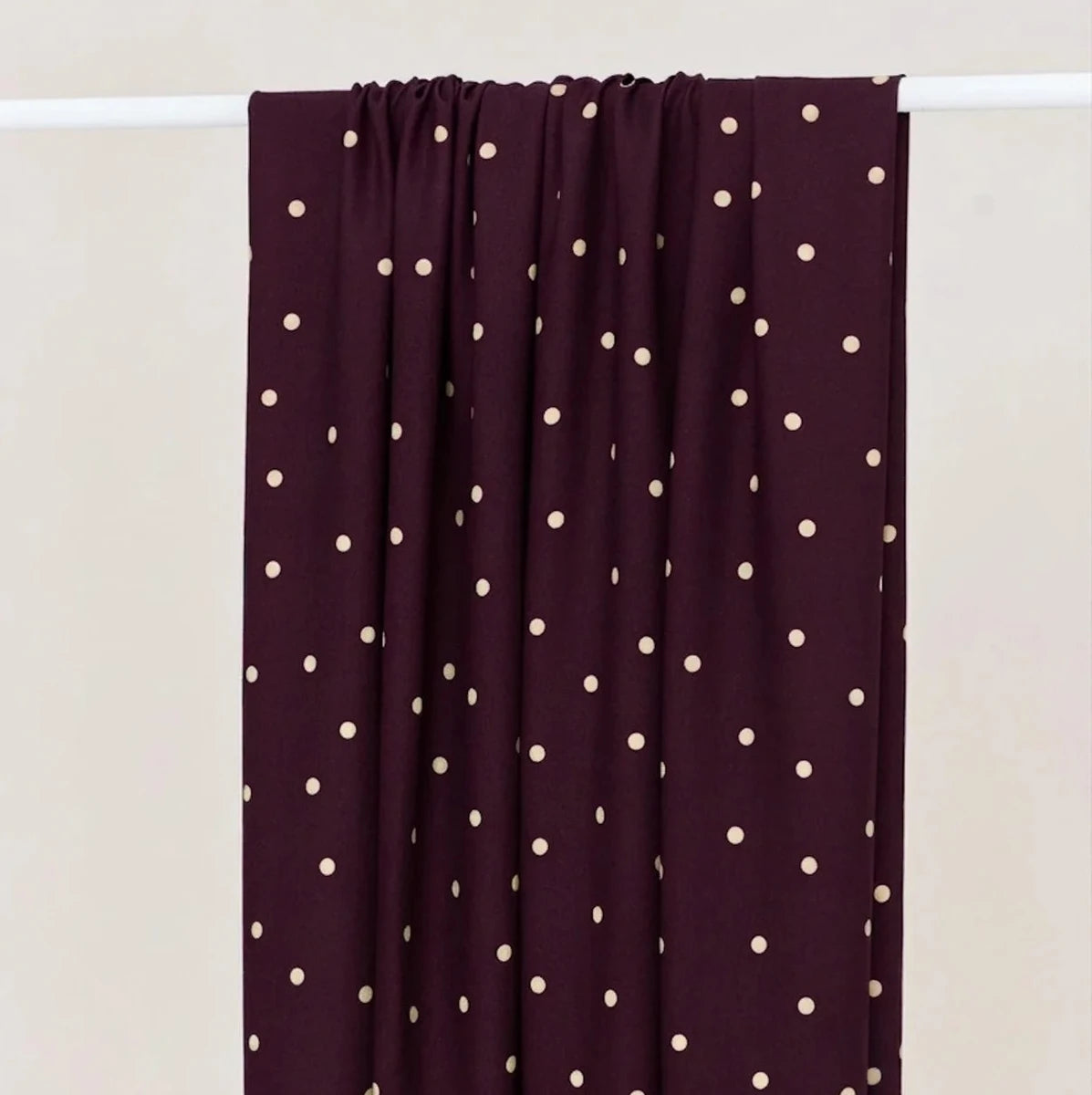 Mind The MAKER - Jolly Dot Mulberry ECOVERO™ Viscose Crepe Fabric