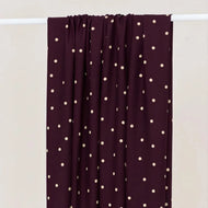 PRE-ORDER arriving by end of Oct - 
Mind The MAKER - Jolly Dot Mulberry ECOVERO™ Viscose Crepe Fabric