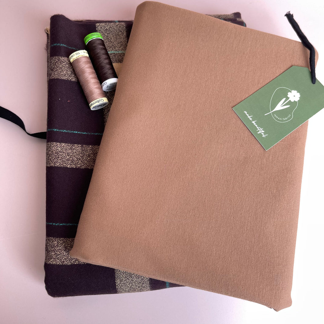 Limited Edition - Luxury Pyjama Kit with Brown Mammoth Flannel