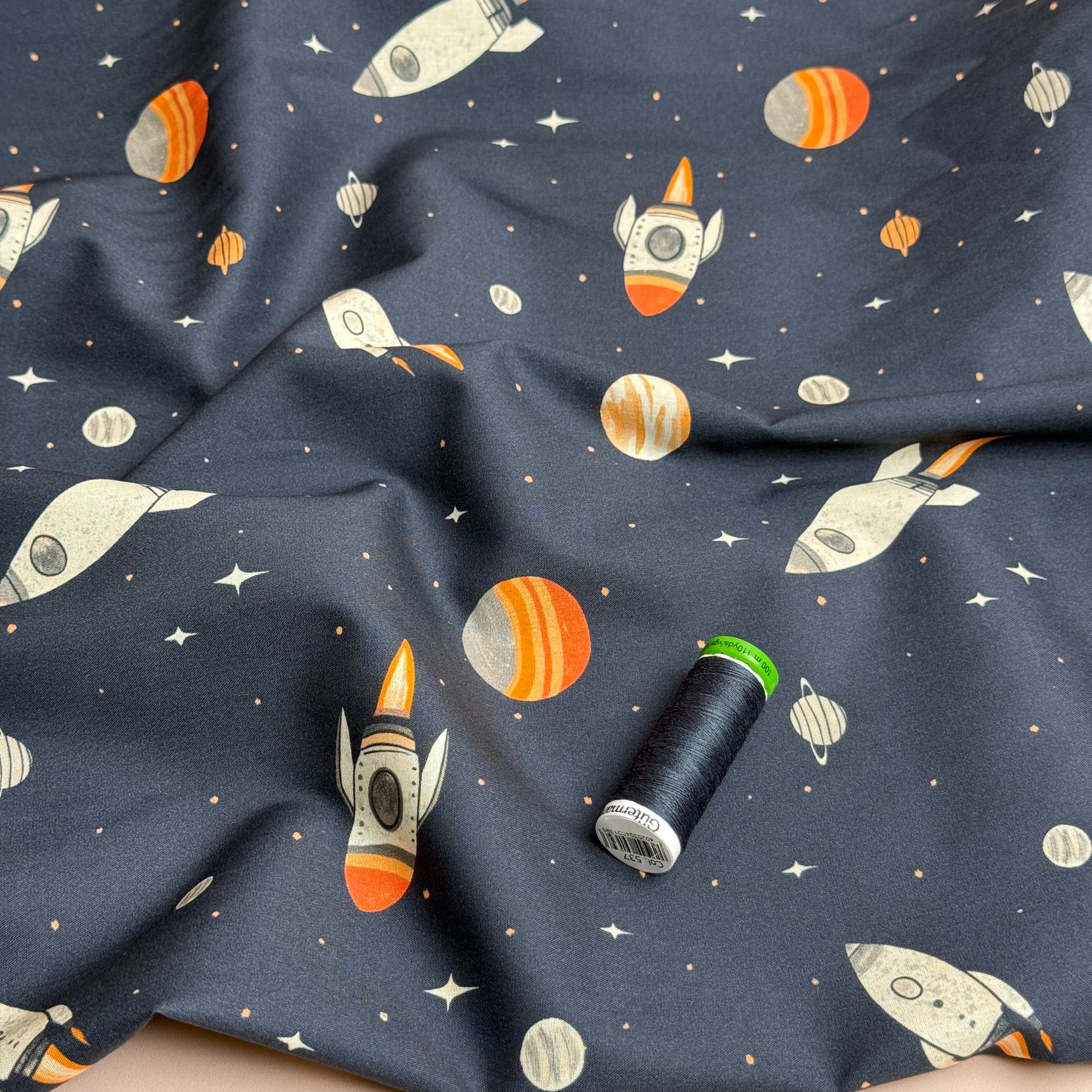 Space Fine Cotton Poplin Fabric