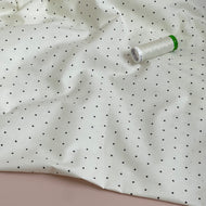Ex-Designer Deadstock - Micro Polka Dot Cotton Poplin Fabric