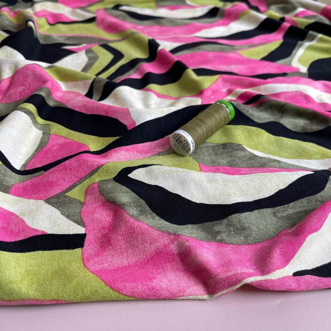 Pink Dream De Luxe Viscose Jersey Fabric