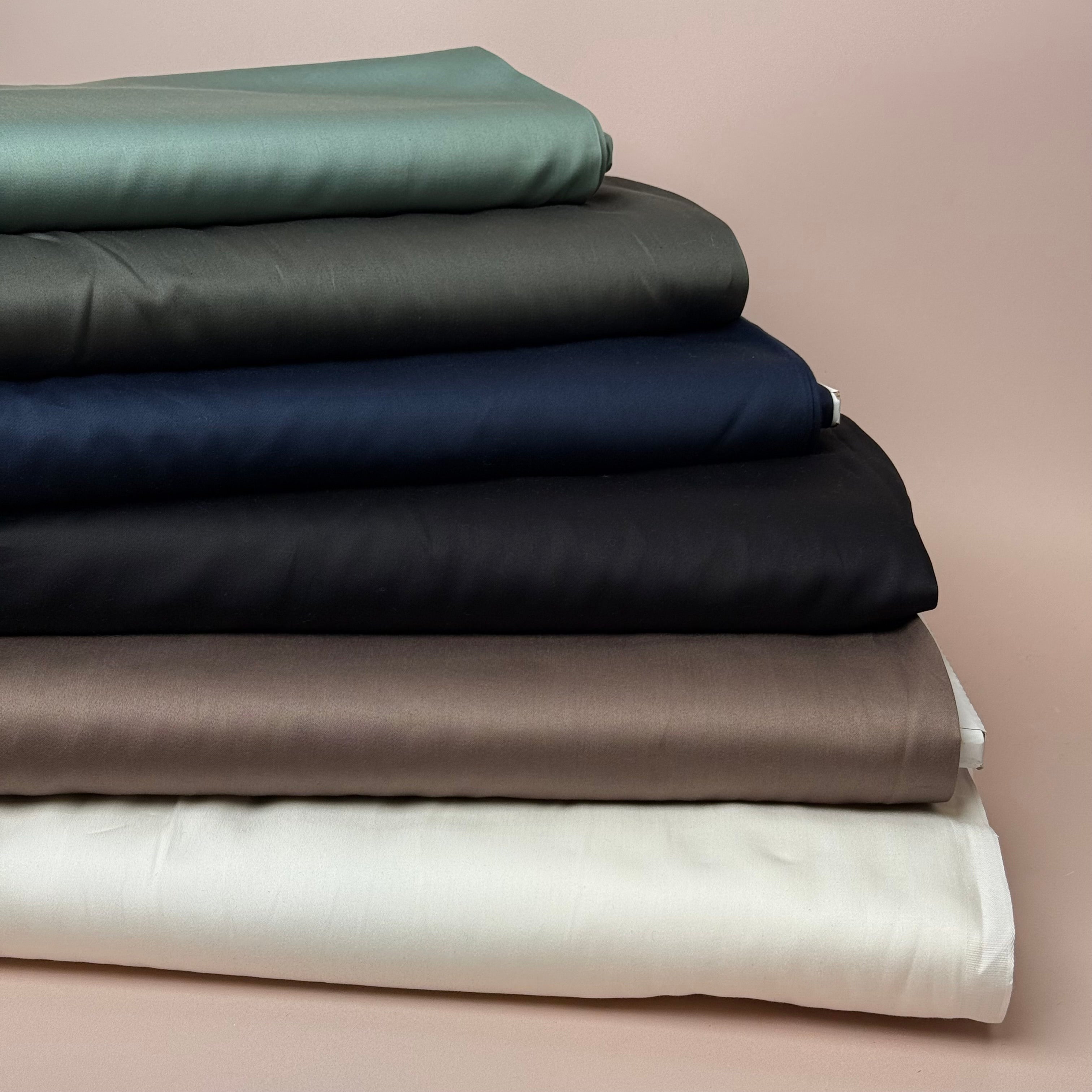 Plain Cotton Sateen Fabric in Various Colours