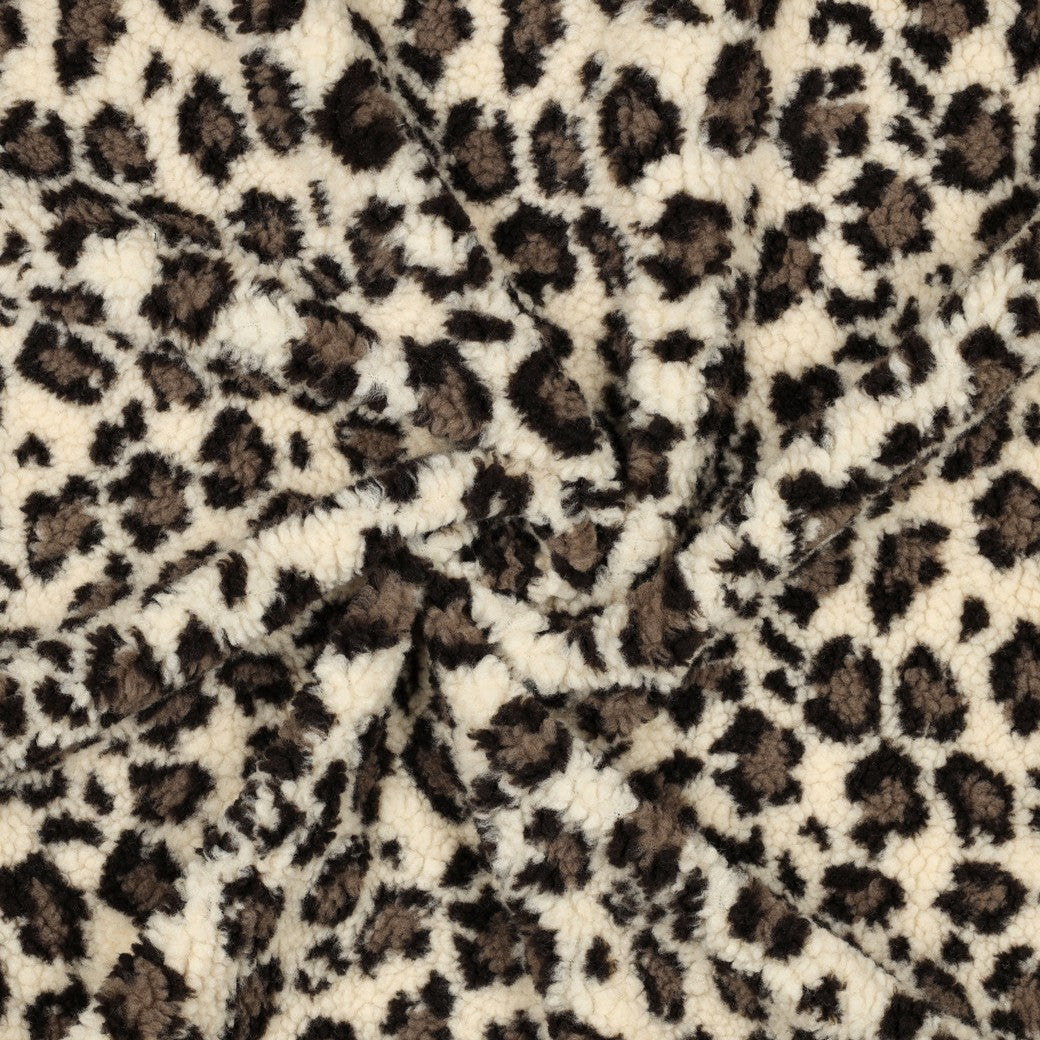 Animal Skin Teddy Jacquard Fabric