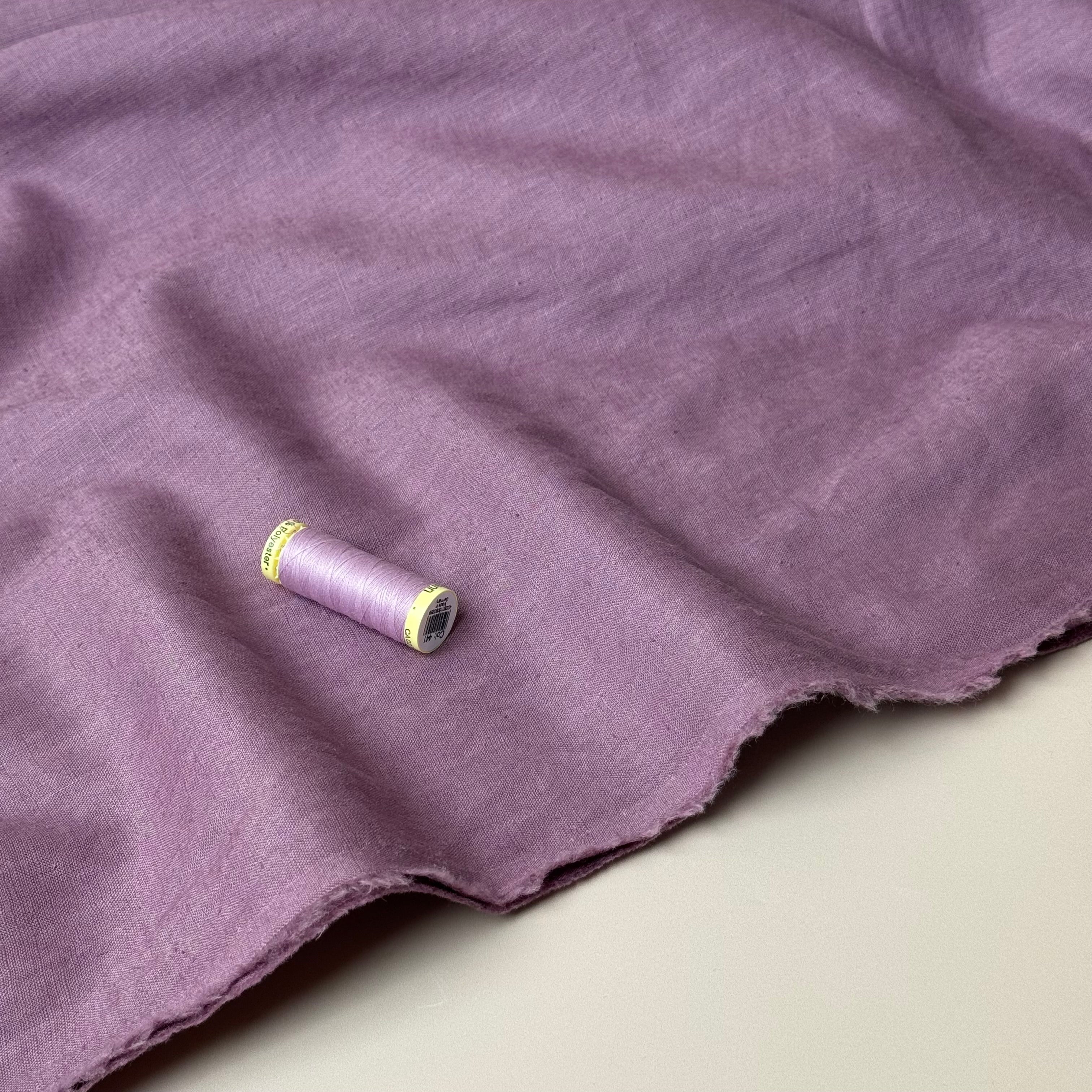 Breeze LIGHT Mauve - Enzyme Washed Linen Fabric