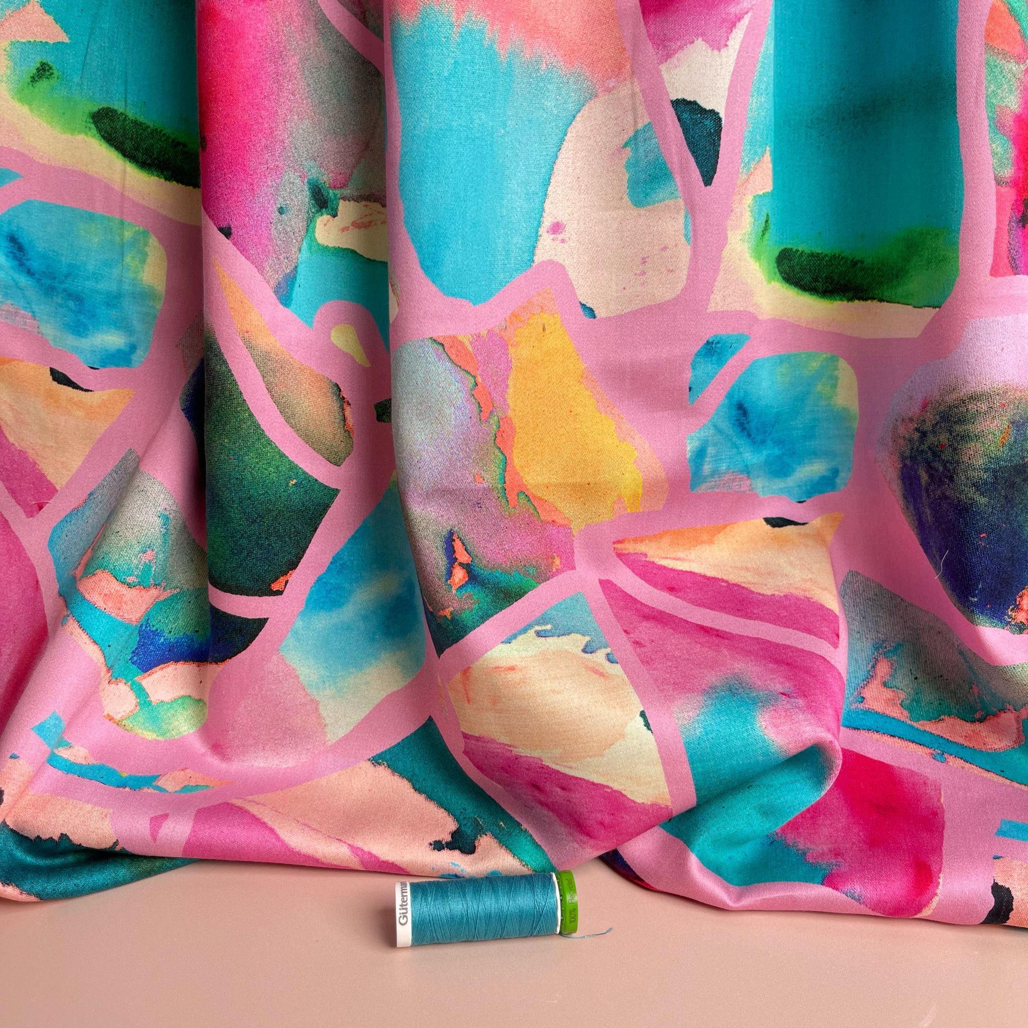 Nerida Hansen - Resonate Neon Cotton Sateen Fabric