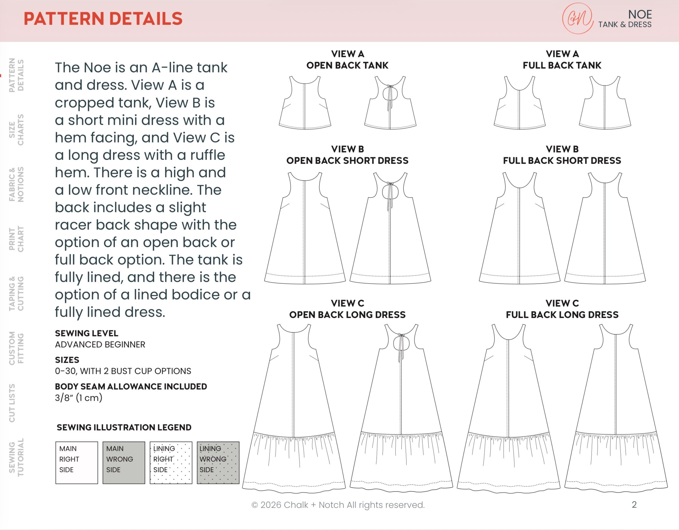 Sewing Kit - Noe Top & Dress in Riviera Landscape Summer Linen