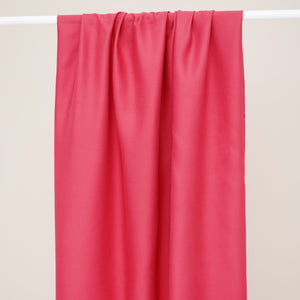 Mind The MAKER - Plain Crimson ECOVERO™ Viscose Leia Crepe Fabric