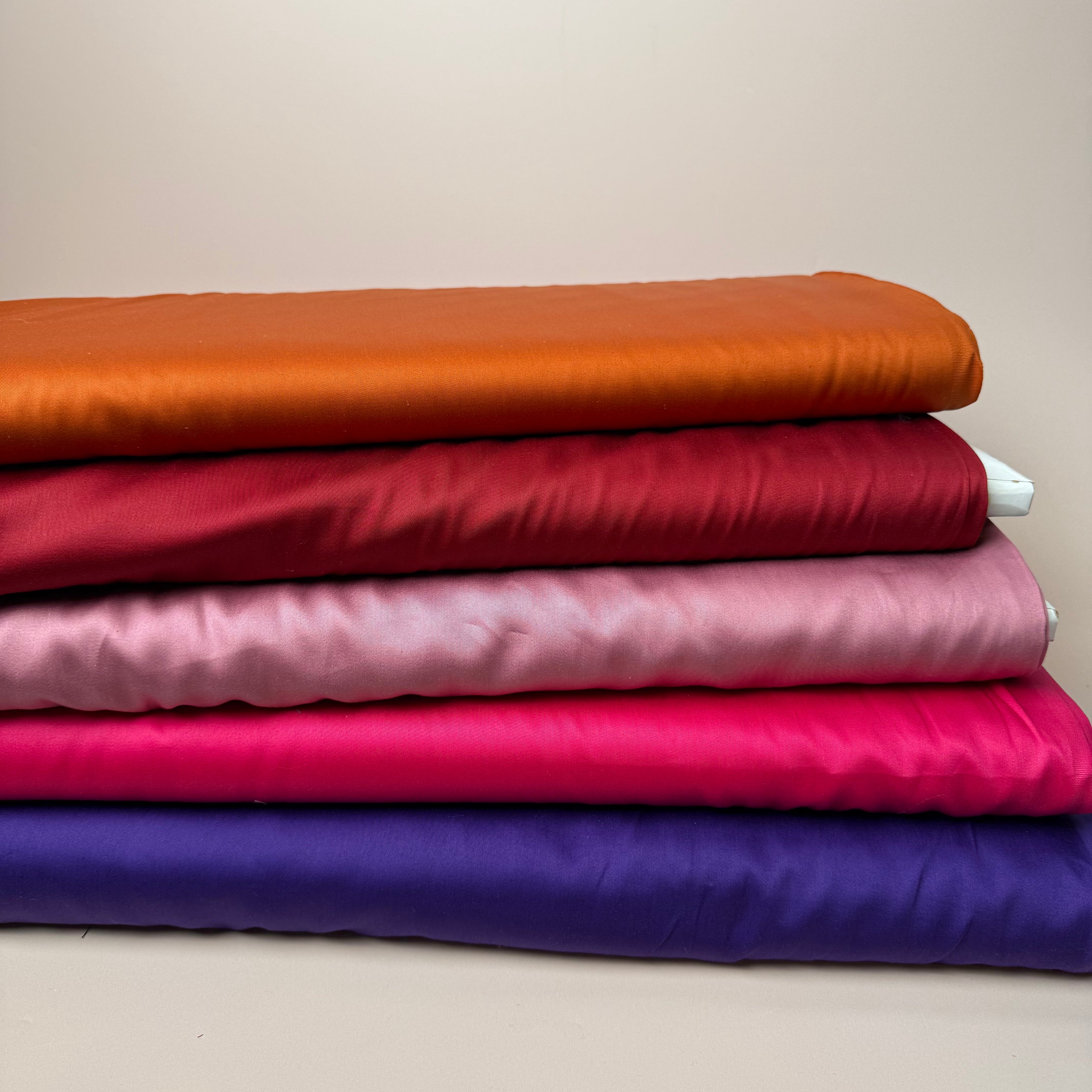 Plain Cotton Sateen Fabric in Various Colours