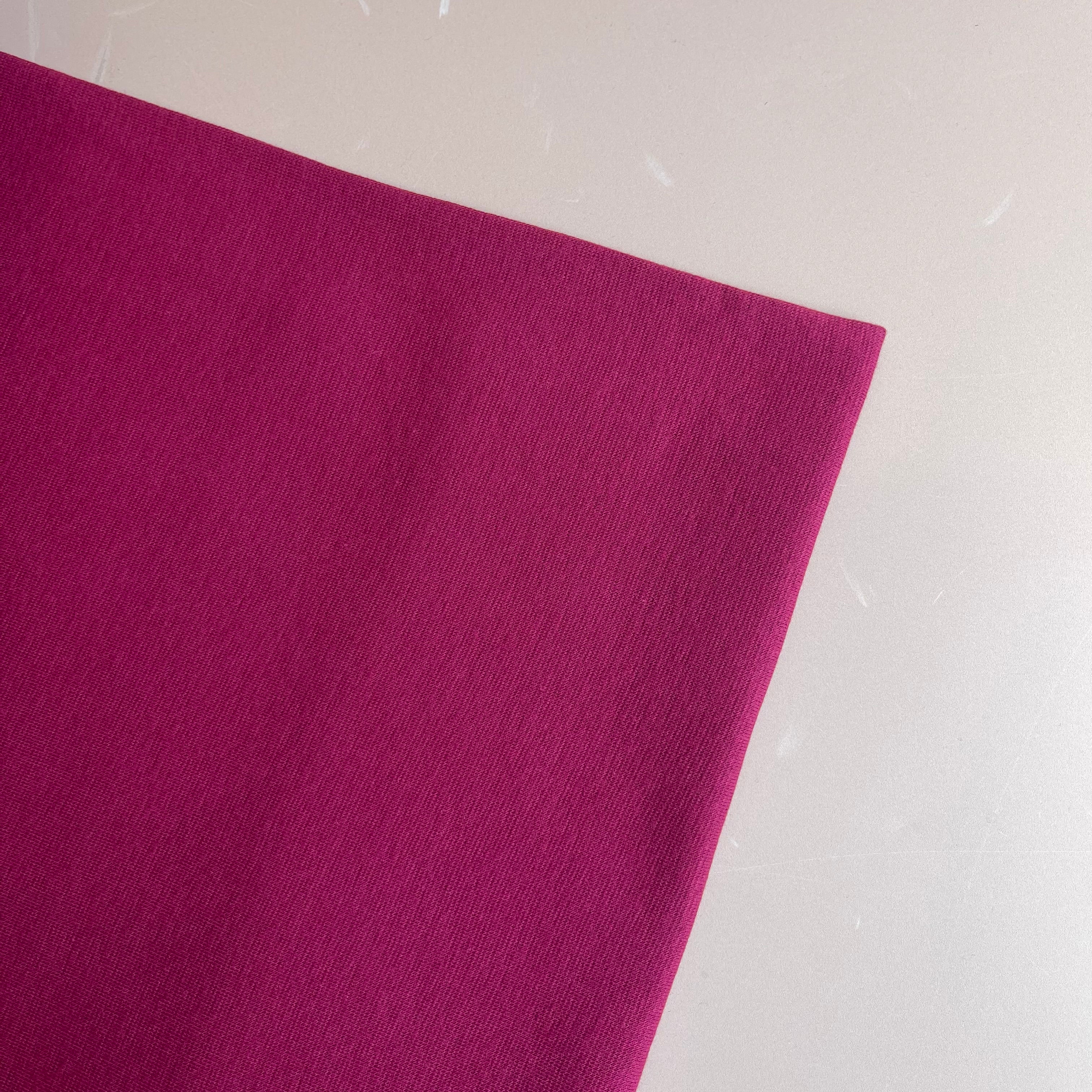 Wine Tubular Cotton Cuff Ribbing Fabric