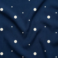 Mind The MAKER - Dainty Dot Blue Viscose Twill with LENZING™ ECOVERO™ fibres