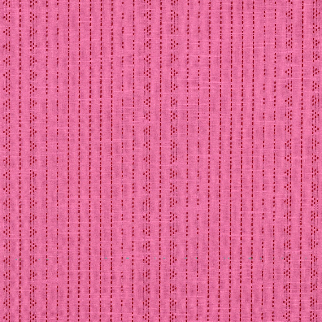 Boho Stripes Fuchsia Yarn Dyed Cotton Jacquard