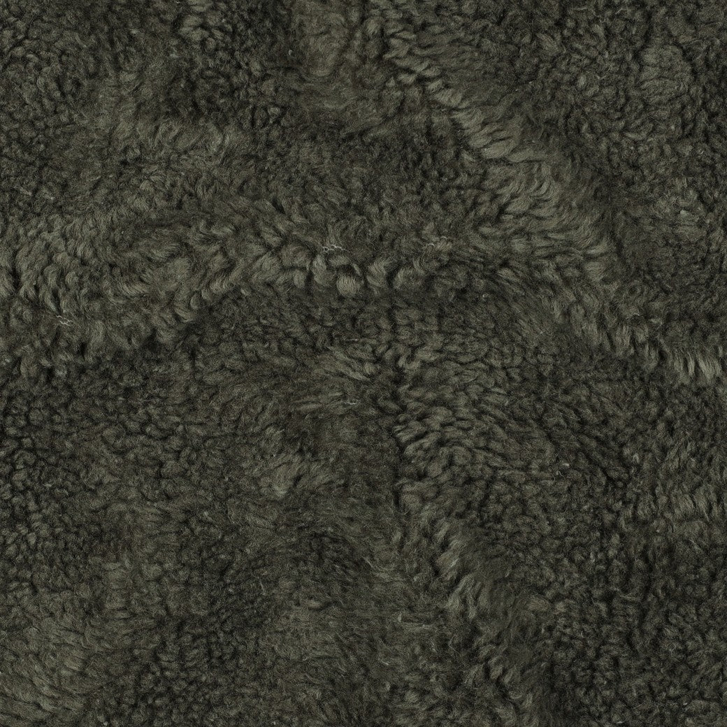Cotton Teddy Fabric in Olive Green