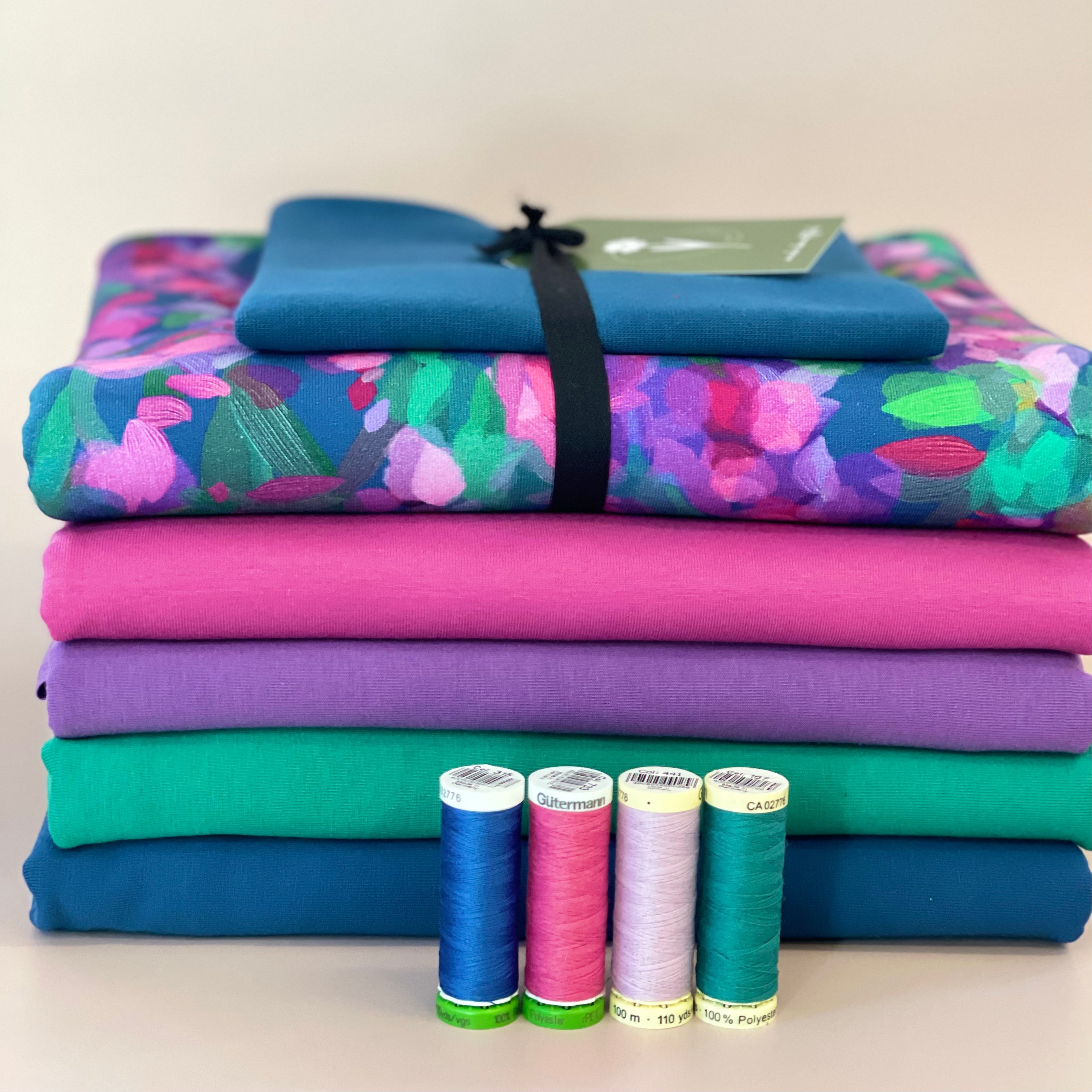 Colour Bundles - Lupine Essential Chic Cotton Jersey Fabrics
