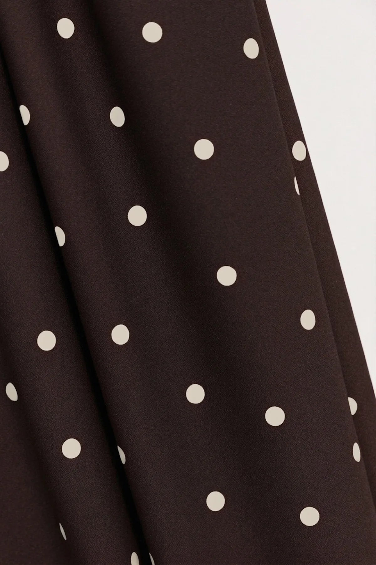 Mind The MAKER - Jolly Dot Umber ECOVERO™ Viscose Crepe Fabric