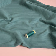 Petrol Cotton Ribbed Jersey