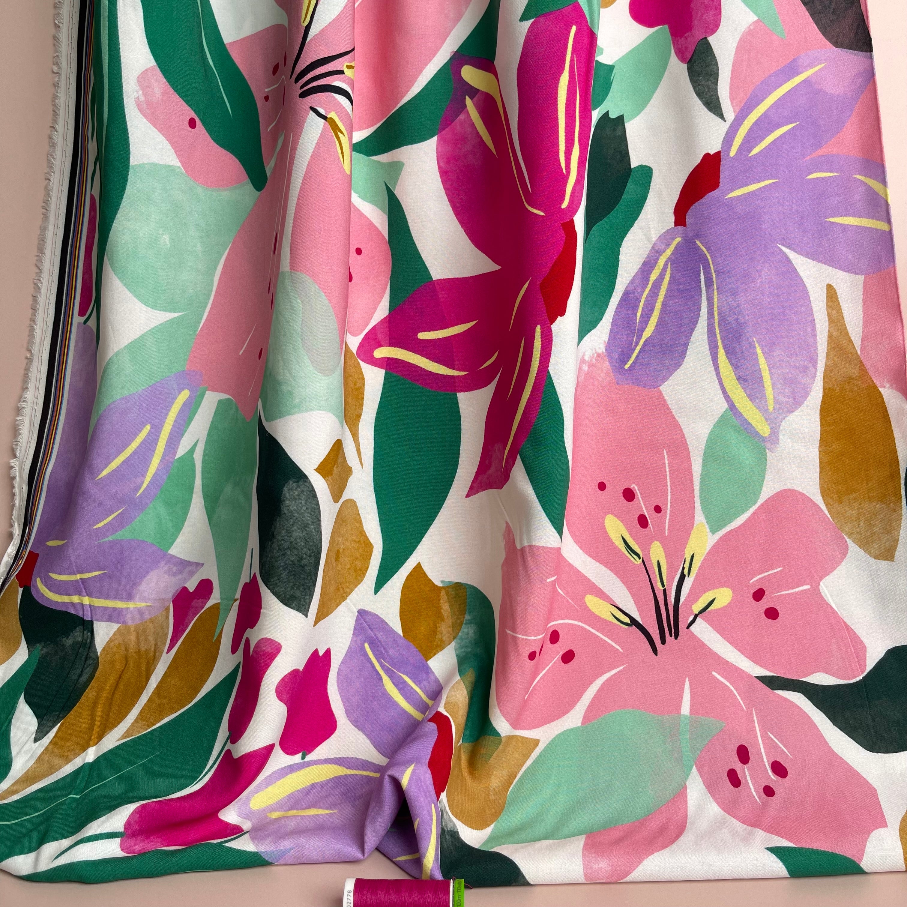 Atelier Jupe - Colour Splash Viscose Fabric