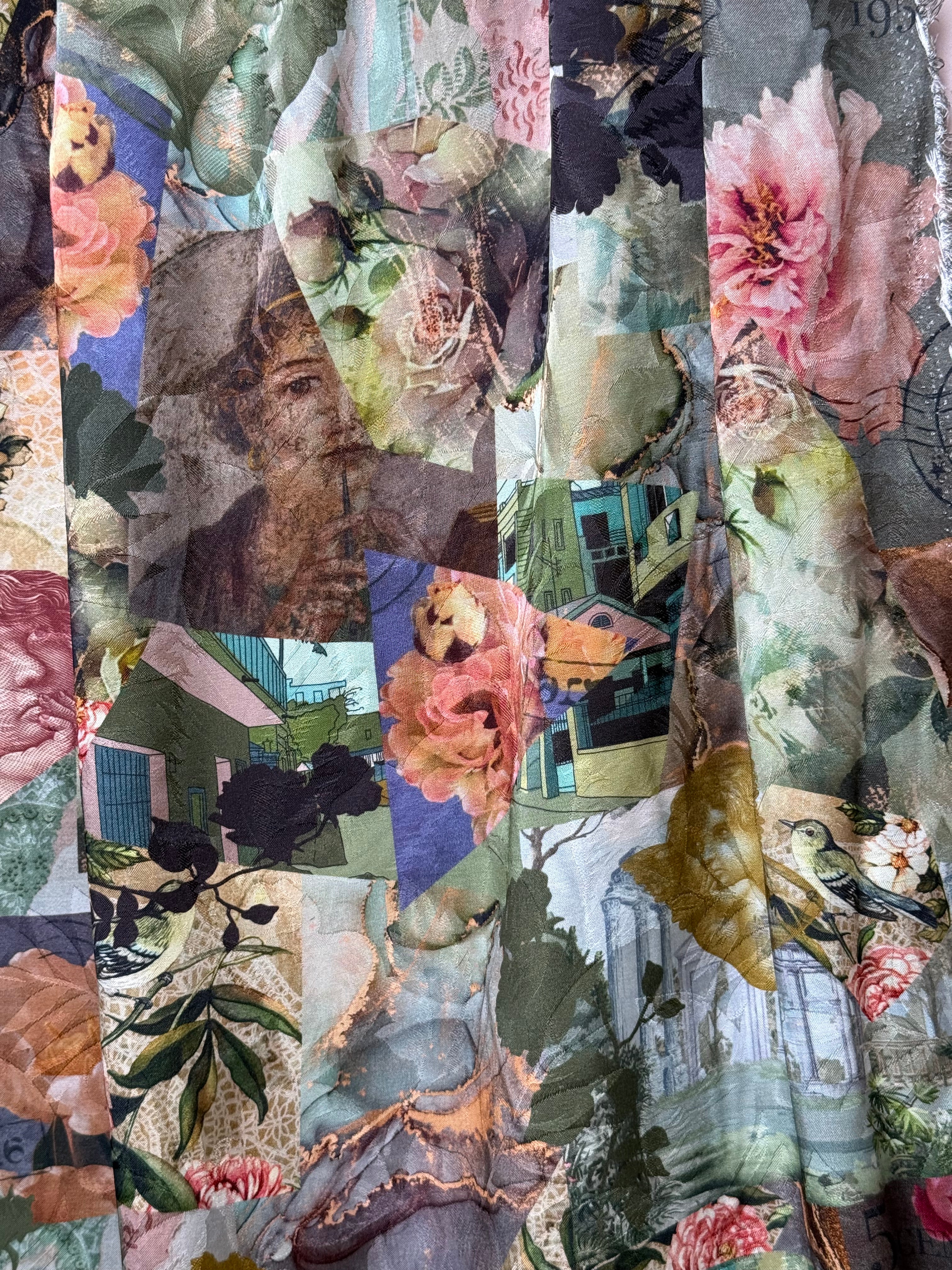 PRE-ORDER (due by end of September) Vintage Postcard Viscose Jacquard Sateen